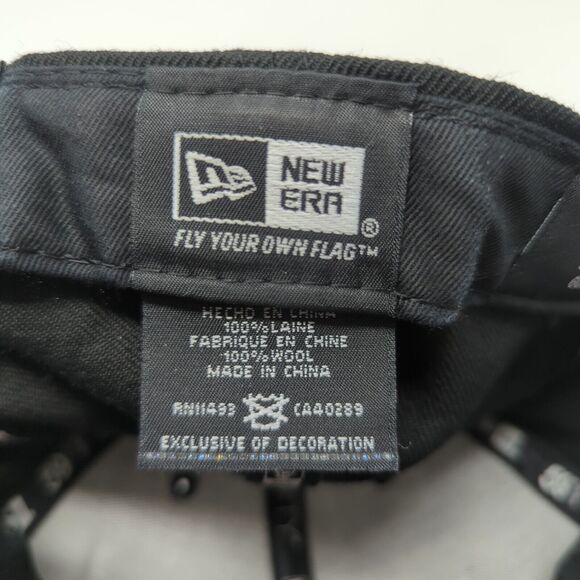 Golden State Warriors Hat Gold And Black New Era 7 5/8 100% Wool - Picture 9 of 11